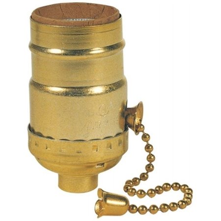 WESTINGHOUSE Westinghouse Lighting 7043100 Brass Finish 3-Way Pull Chain Socket 8474959